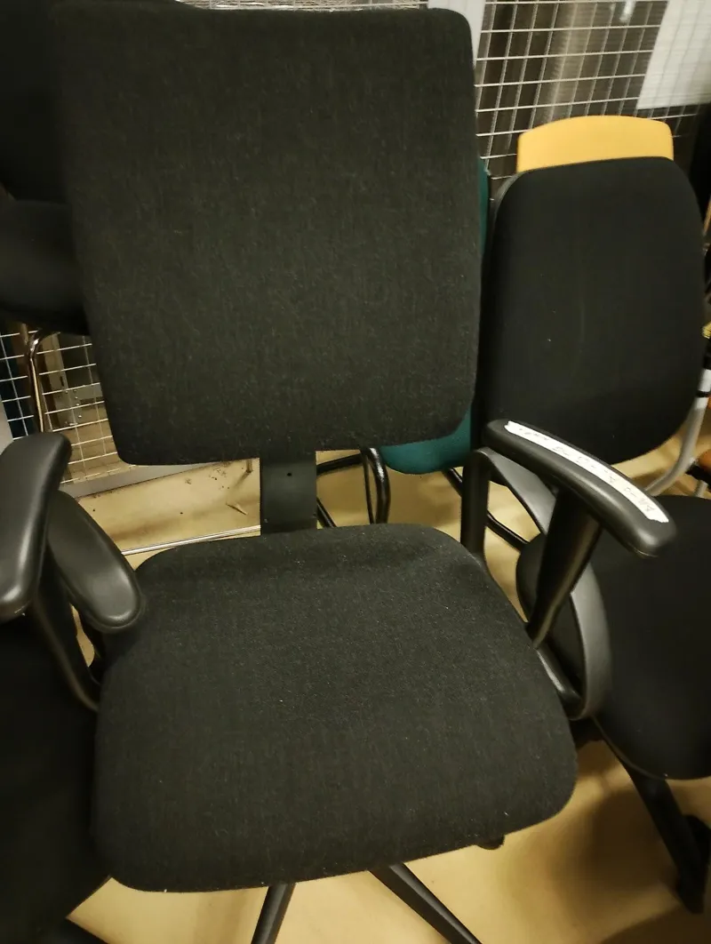 Office Task Chairs - Black Fabric