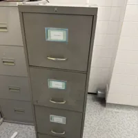1950/60s 4 drawer slim line filing cabinet