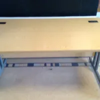 Beech with desk Metal Frame