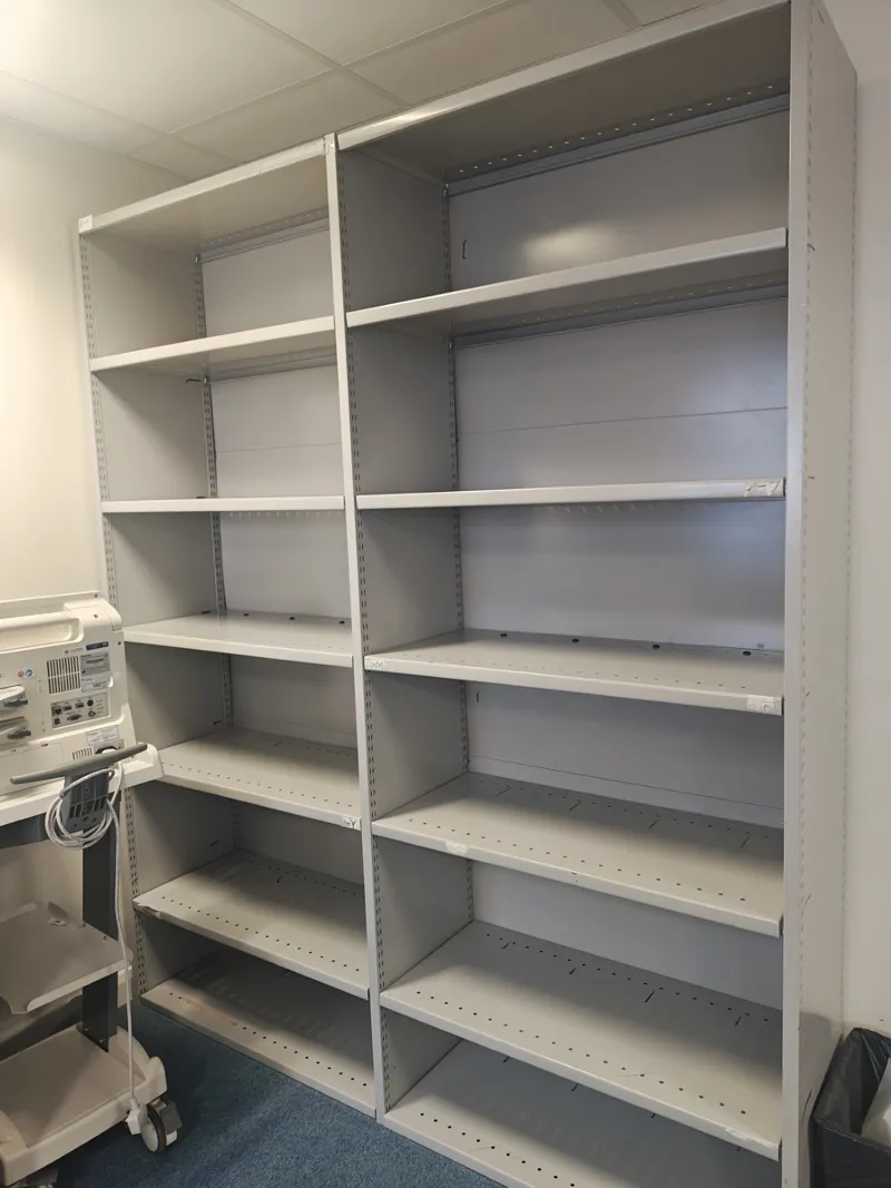 Metal Storage Shelving Unit - 2 Bay Industrial Racking