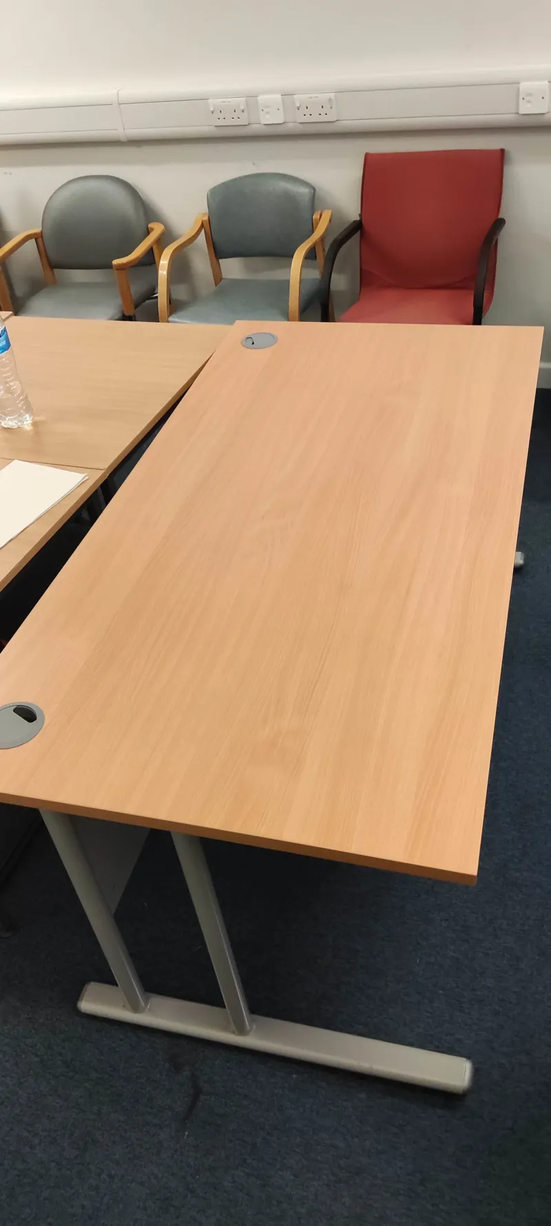 Beech office/conference table/desk