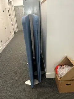 Blue Fabric Upholstered Panels/Dividers - Qty 2