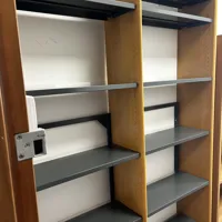 Metal Library Shelving Unit - 6 Shelves