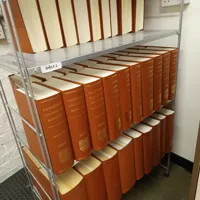 36 hardbound copies of the Reporter from different years dating from 1980 to 2010