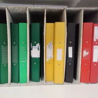 Box of Coloured Ring Binders - 10 units mixed colours