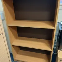 Wooden Bookcase with 3 Shelves – Light Oak Finish