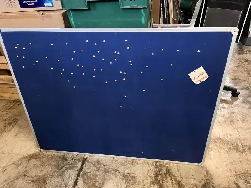 Large Blue Notice Board