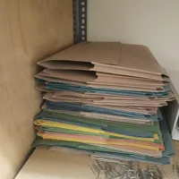Stack of Coloured Paper Folders