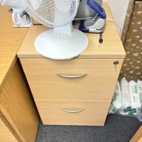 2 drawer lockable pedestal - desk high