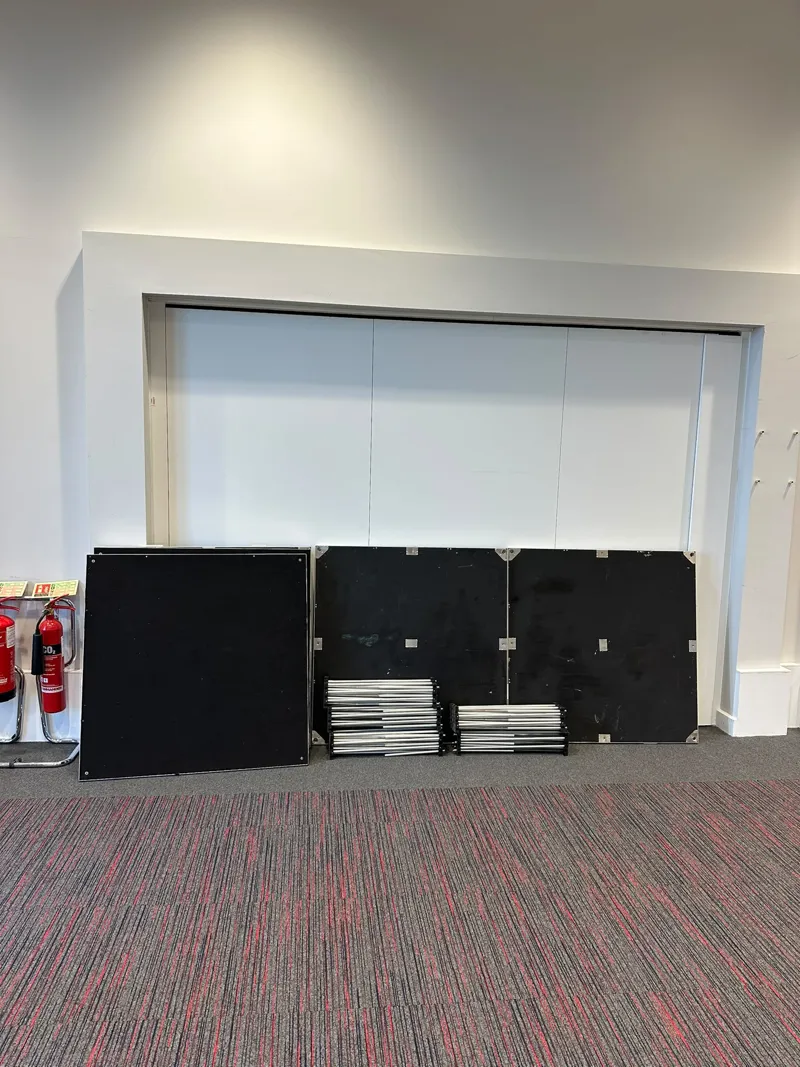 Portable Stage/Platform Panels with Adjustable Risers – 5 x 1m Panels