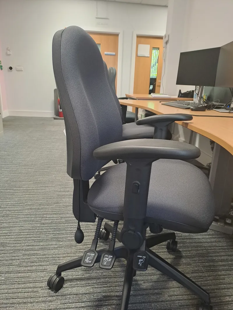 Ergonomic Office Chair - Black Mesh Back with Adjustable Features TEST DO NOT CLAIM