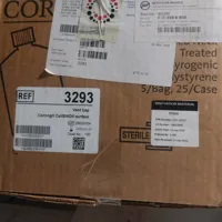 225cm tissue culture flasks. Corning. Vent Cap Corning CellBIND Surface