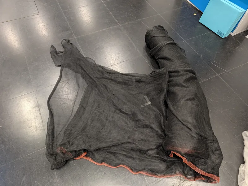 Large roll black mesh/netting