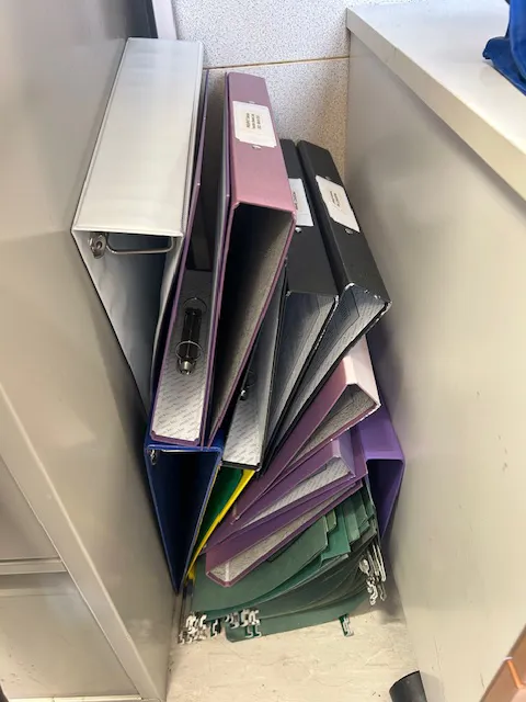 Bundle of Ring Binders - Various Colours & Sizes