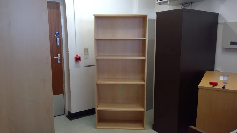 Light Oak 4-Shelf Bookcase/Storage Unit