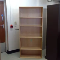 Light Oak 4-Shelf Bookcase/Storage Unit