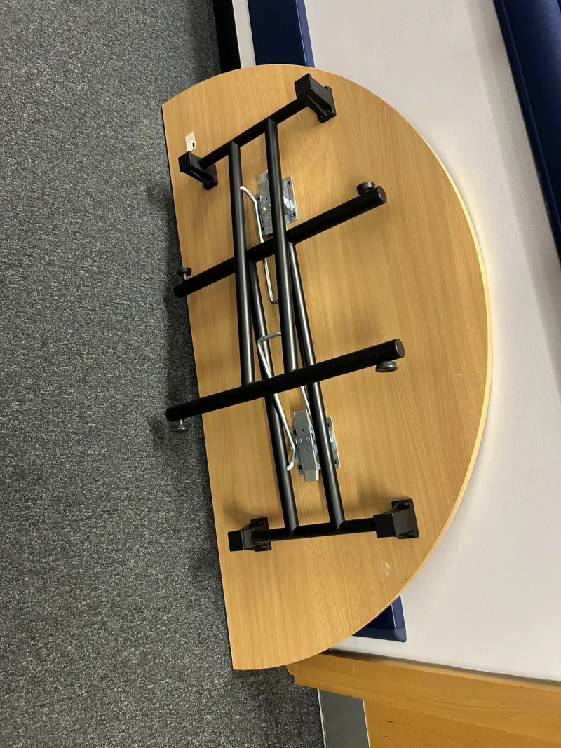 4 half circle tables