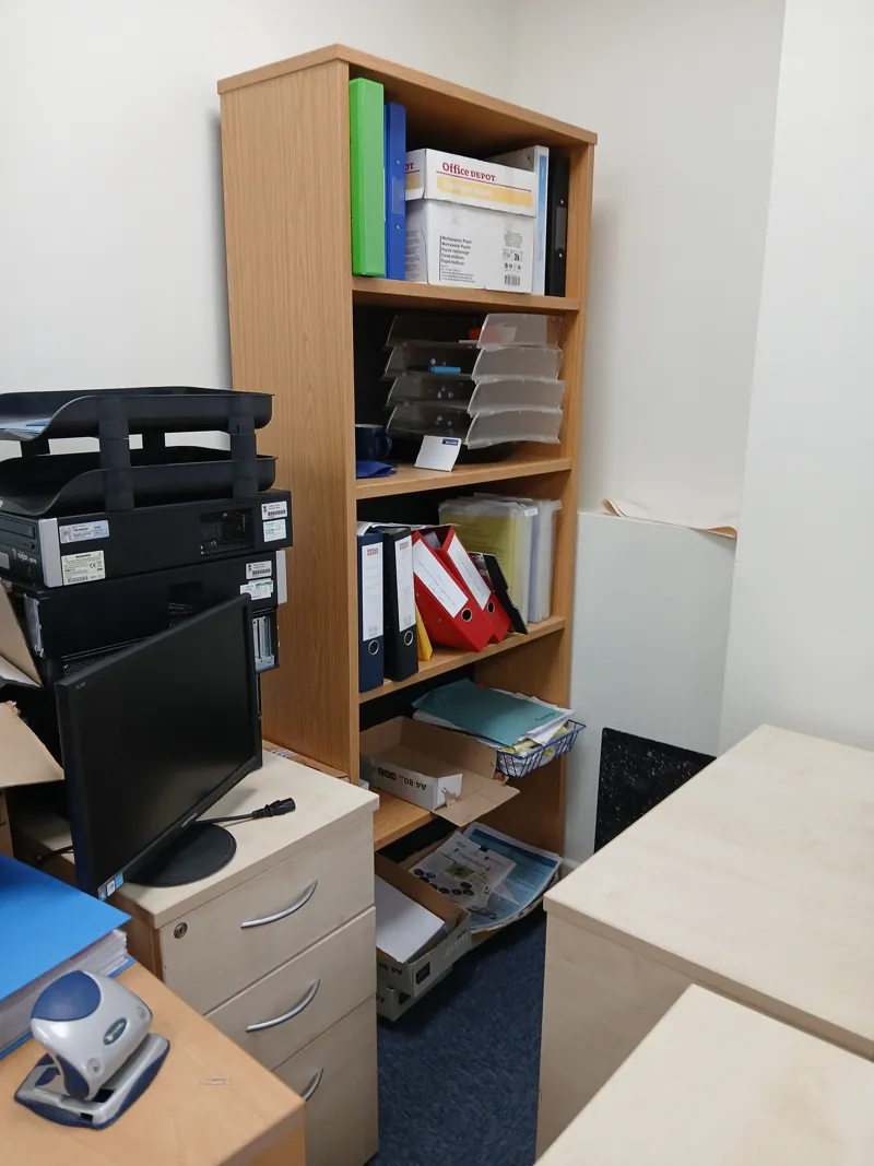 Wooden Office Storage Shelving Unit with 5 Shelves