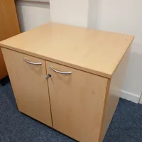 Birch Kitchen Storage Cabinet with 2 Doors