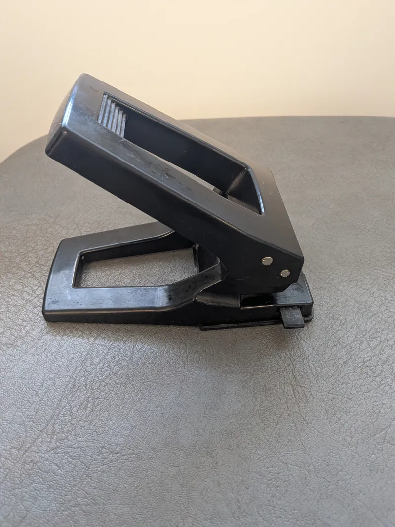Black Two-Hole Punch - Heavy Duty Office