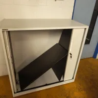 Triumph Metal Storage Cabinet with Black Shelves (w clips to arrange shelves)