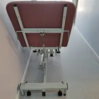 Medical Examination Couch with Backrest - Burgundy