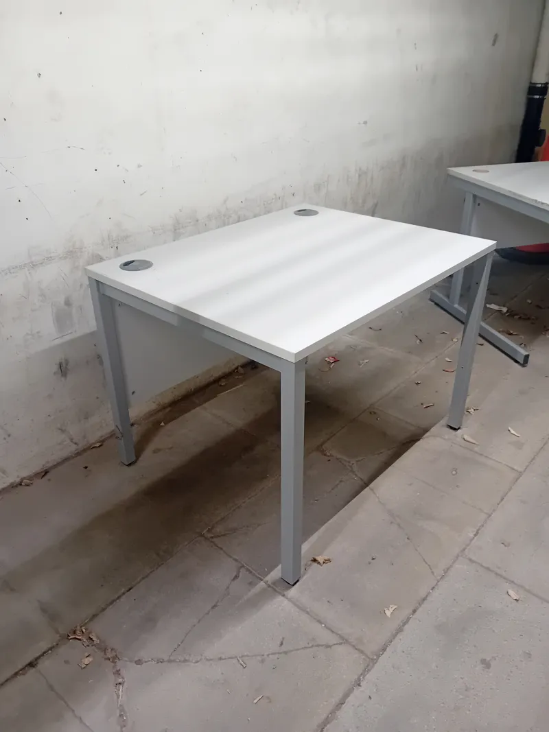 White/grey/ Meeting/Exam Table with Cable Ports
