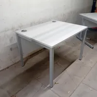 White/grey/ Meeting/Exam Table with Cable Ports