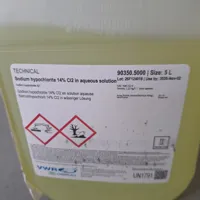 Sodium Hypochlorite 14% Cl2 Solution - 5L Technical Grade