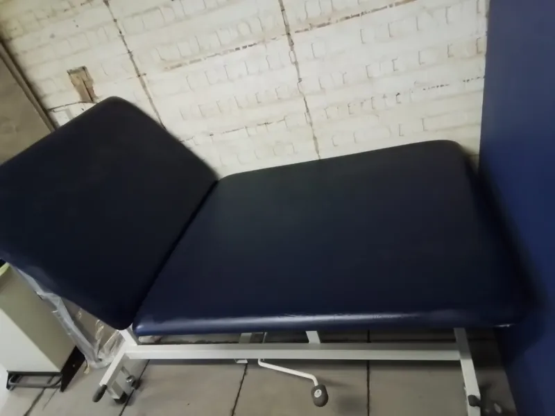 Medical/Examination Couch with Adjustable Height – Navy Blue Upholstery