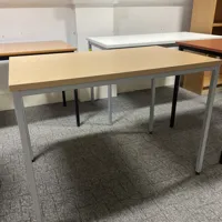 Wooden Top Canteen/Meeting Tables with Metal Frames