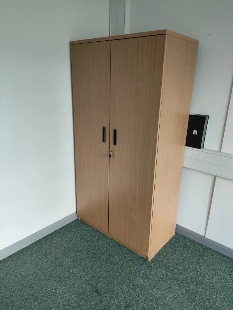 Wooden 2-Door Storage Wardrobe Cabinet