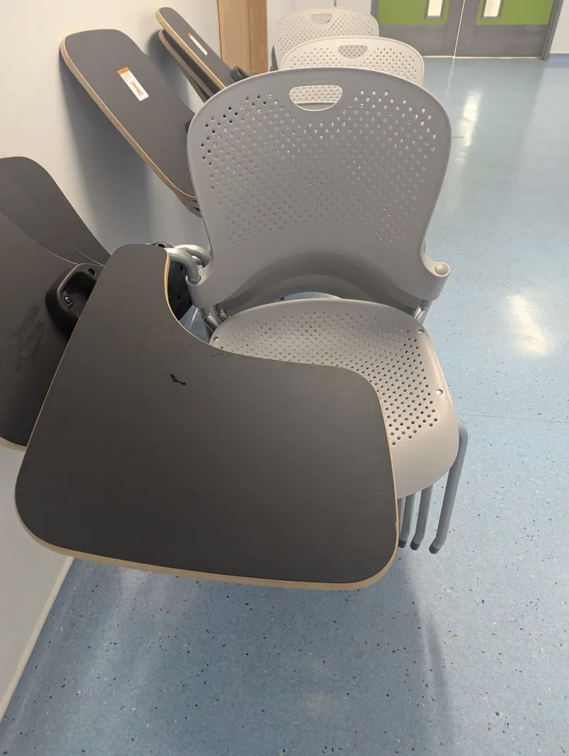Chairs with built in desk