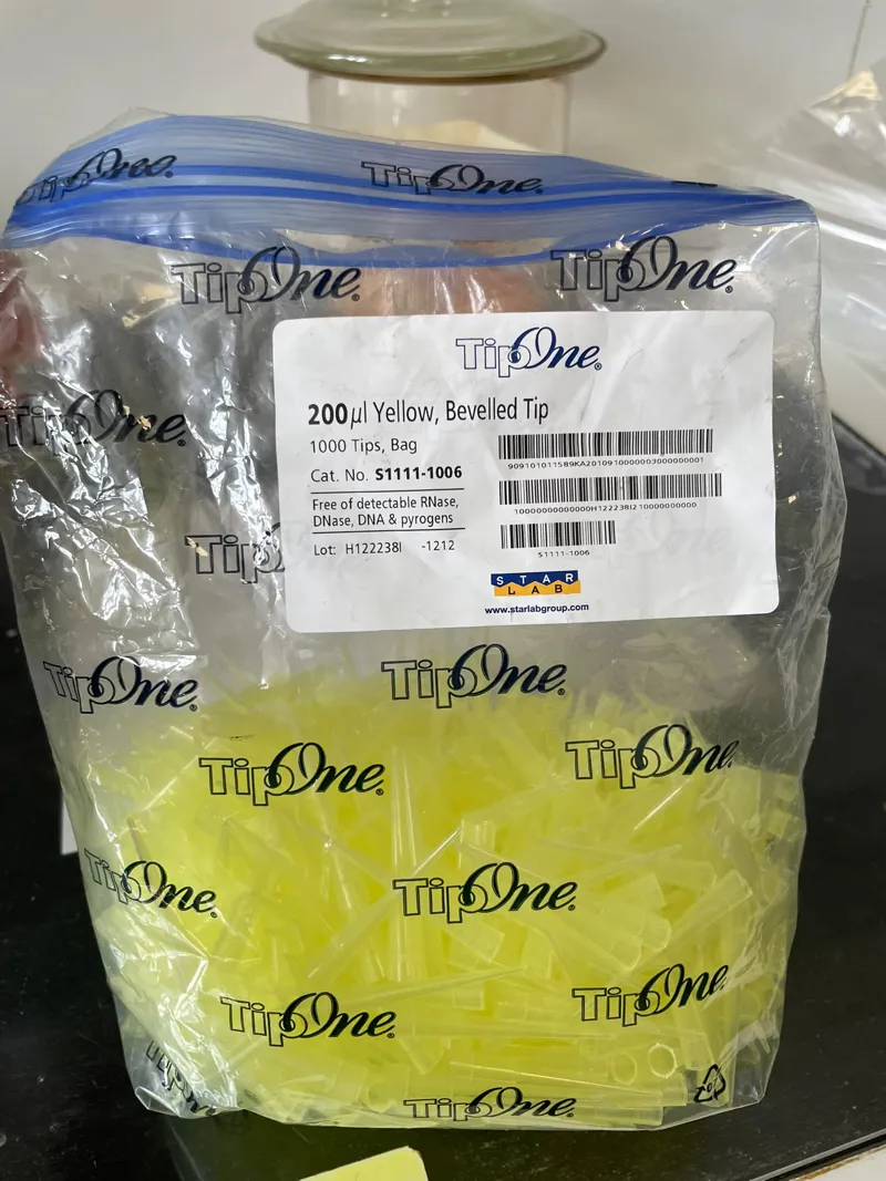 Lab Pipette Tips Assortment - 200µL, 10µL, 1000µL Graduated