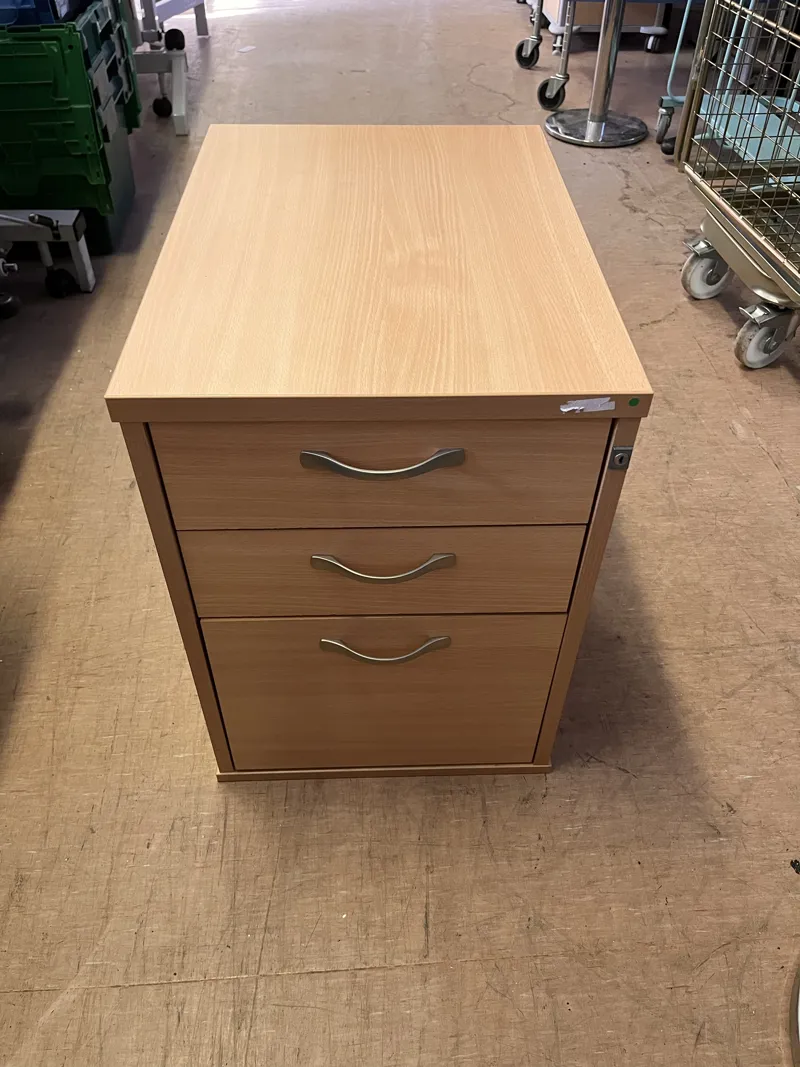 3-Drawer Wooden Storage Cabinet/Pedestal