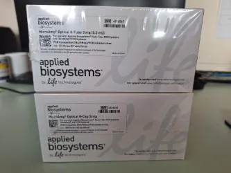 Applied Biosystems Life Technologies MicroAmp Optical 8-tube strips, and 8-cap strips  - Qty 8