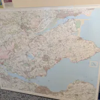 Large Geographic Map of Fife