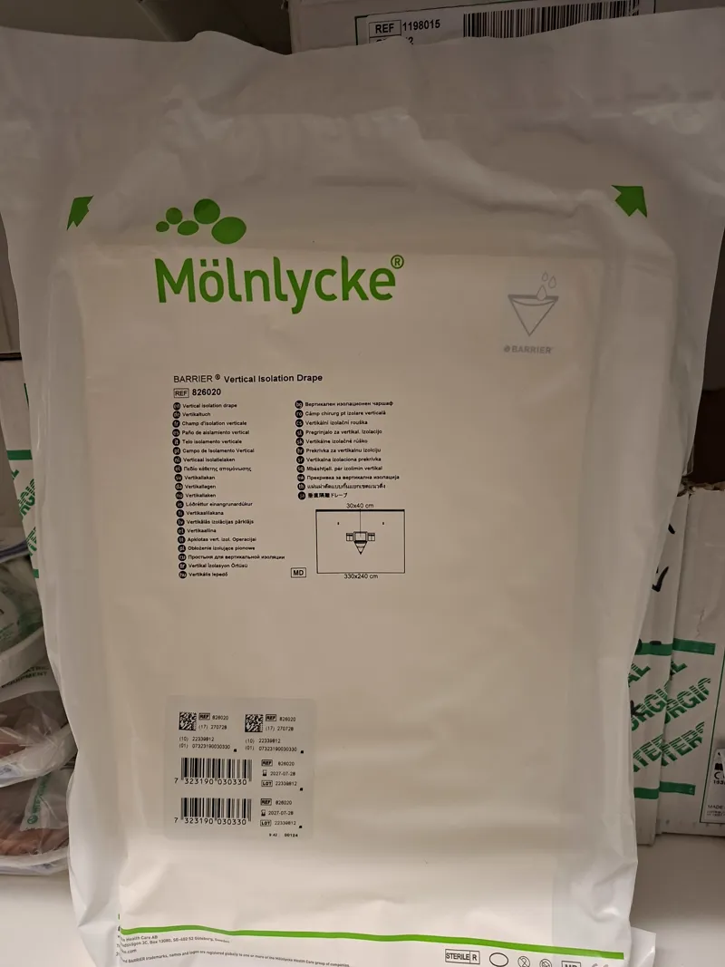 Mölnlycke BARRIER Vertical Isolation Drape - Medical Surgical