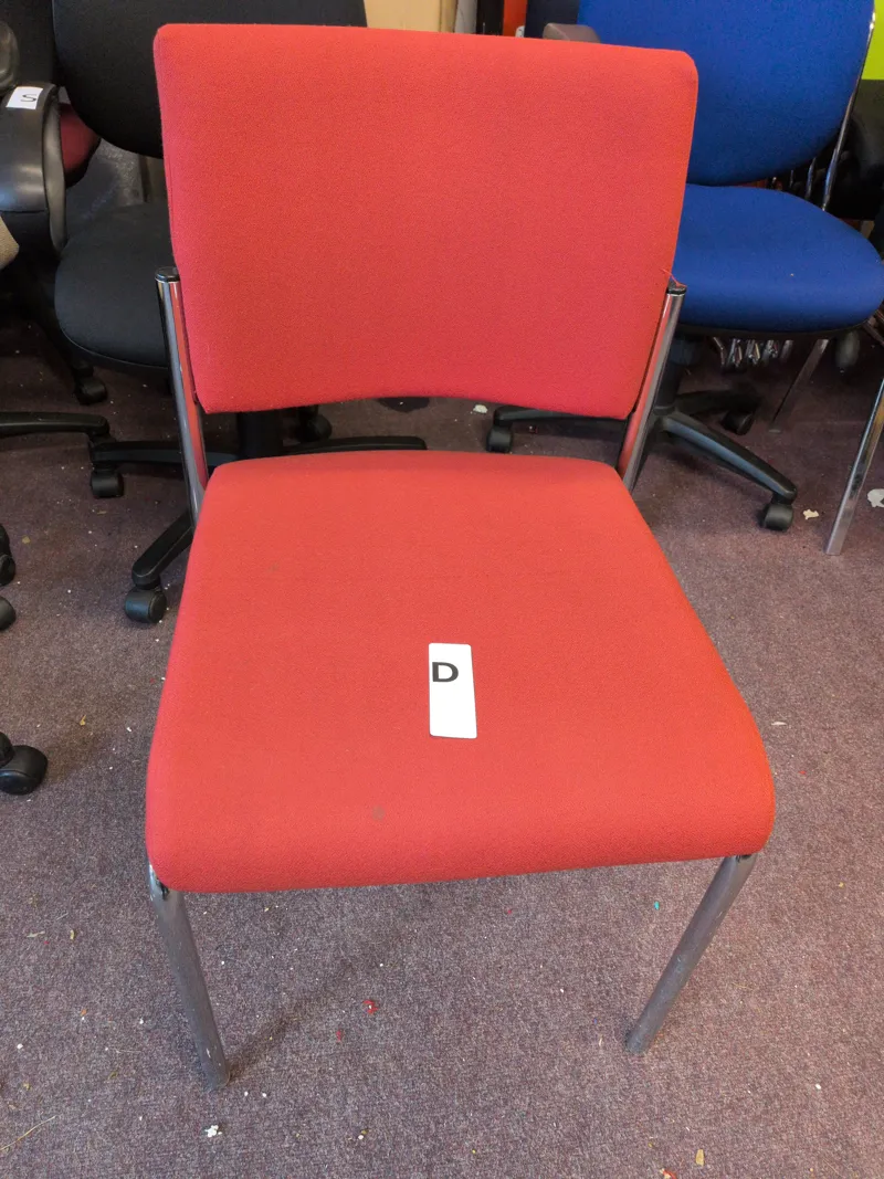 Visitors chair D - red