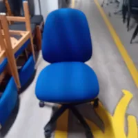 Blue Office Chair with Wheels