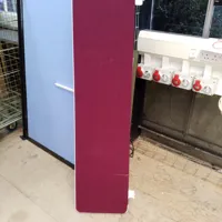 Burgundy and White Acoustic Partition Panel
