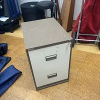 2-Drawer Metal Filing Cabinet with Key