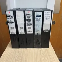 5x Black Box File Storage Binders/Organizers