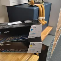 HP LaserJet 415A Toner Cartridges (Cyan & Yellow) - 2 Pack