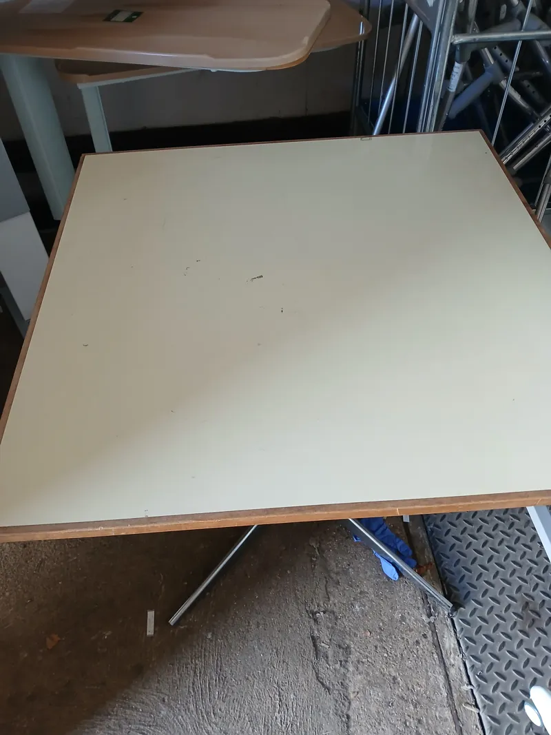 Dining table with cream top - square