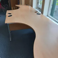 (4J)  2x curved desks