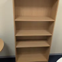 Wooden Bookshelves with Adjustable Shelves